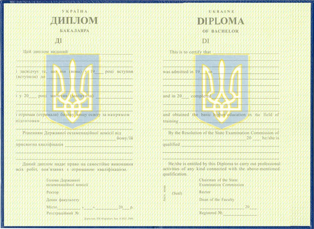 Диплом бакалавра для иностранцев ВУЗа Украины от 2000 г.г. - фото 1